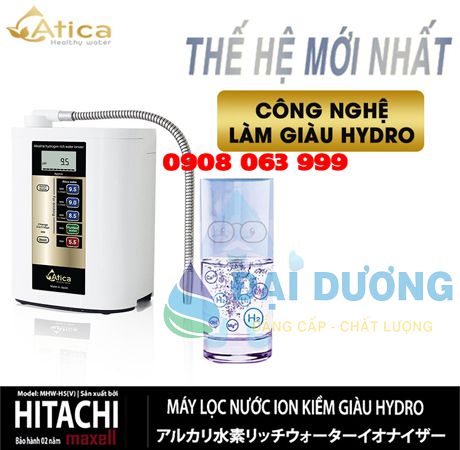 Máy điện giải ion kiềm giàu hydro Atica MHW-H5(V)