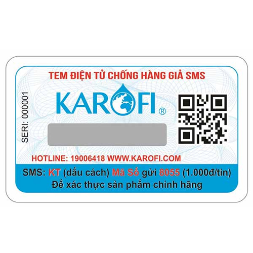 Tem xác thực hàng chính hãng Karofi